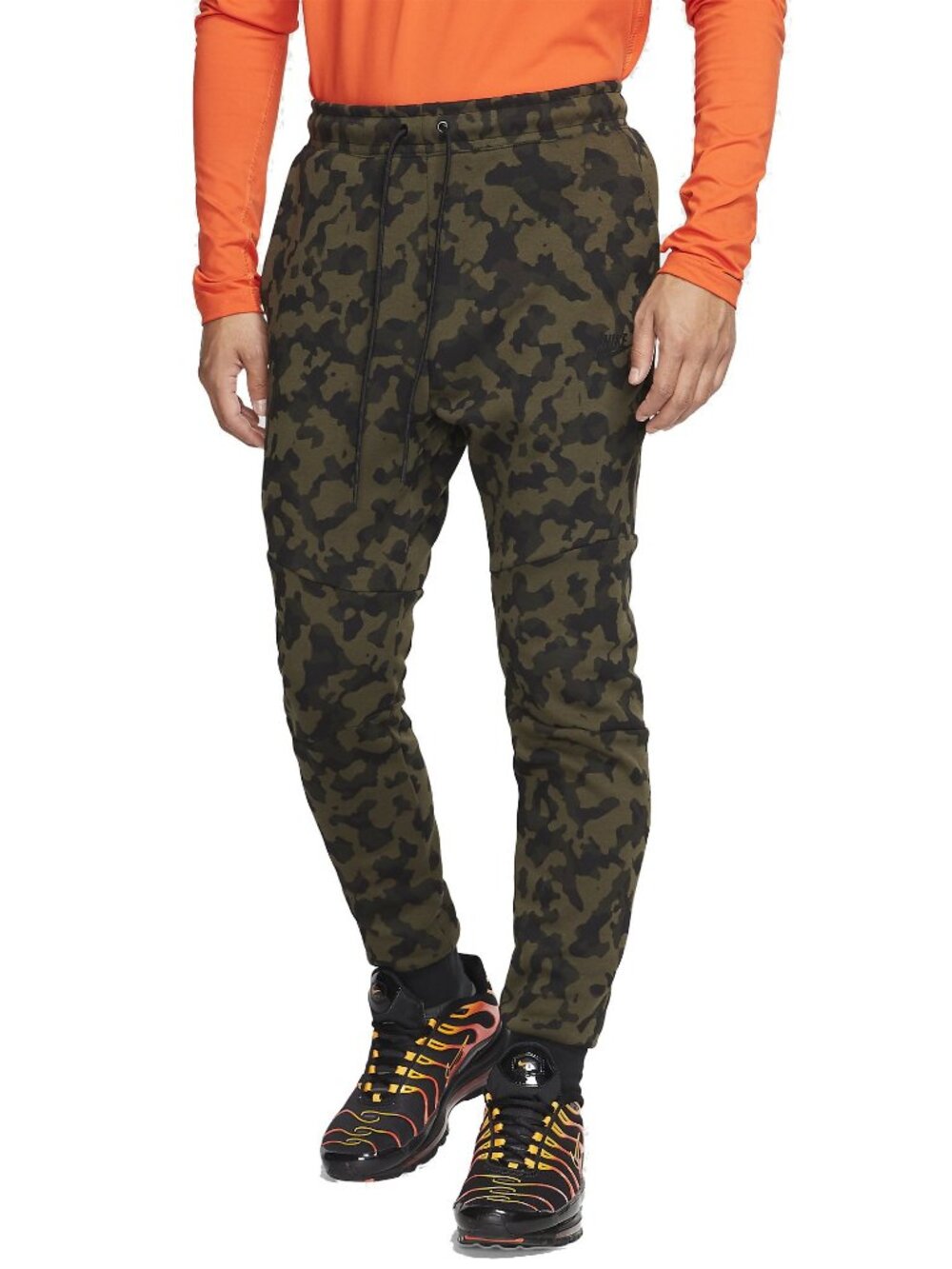Nike Sportswear Tech Fleece Printed Joggers Pants Men's S Green Camo Sweatpants